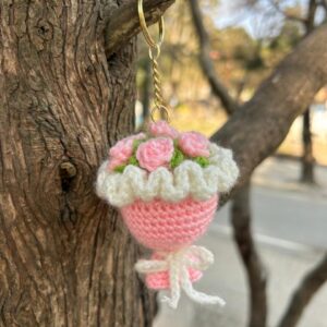 Rose Bouquet Keychain