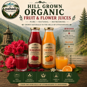 Organic Fruit and flower Juices